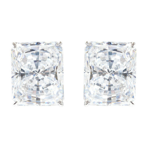 Radiant Rectangle Studs with Omega Back (5 TCW) Radiant Rectangle Studs with Omega Back (5 TCW)