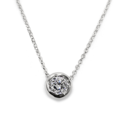 1.5CT Donut Set Pendant Necklace