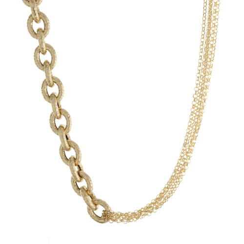 Textured Link and Multi Strand Toggle Chain