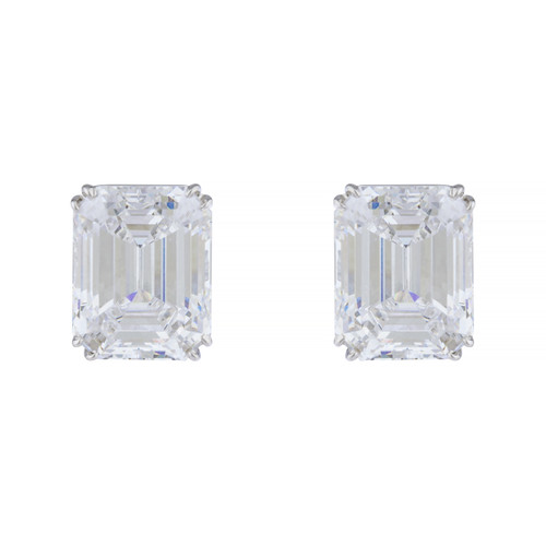 Emerald Clip Studs with Vermeil (30 TCW)