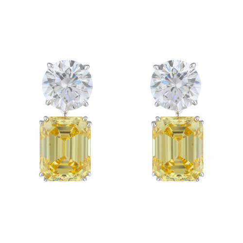 ROUND CUT 5CT (11MM) WITH 10CT (14X11) DROP - EF1265/CAN/CZ