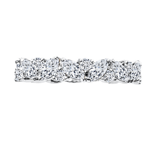 Marquise and Round Fashion Eternity Band(2.5 TCW)