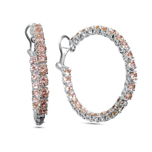 Large Inside/Outside Hoop Earrings (16.2 TCW) Large Inside/Outside Hoop Earrings (16.2 TCW)