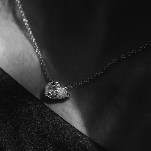 East West Pear Shape Pendant (3 TCW)