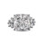 11CT Princess cut with 1.1TCW Round Sides(12.1 TCW)