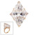 21ct Large Marquise Cut Center with 3ct Trillion Cut Stones on the sides. Center stone size: 27x14mm   17396T-CZ-14K