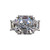 10MM ASSCHER WITH STEP TRAPAZOIDS F1131-CZ-14K