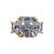 10MM ASSCHER WITH STEP TRAPAZOIDS F1131-CZ-14K