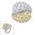 BYPASS PAVE COCKTAIL RING F1384-CAN-CZ-14K