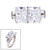 5ct Radiant Cut stones in the center with 4 Baguette Cut stones (.75ct) on the sides. Each stone size: 9x7mm F258-CZ-14K