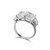 5ct Radiant Cut stones in the center with 4 Baguette Cut stones (.75ct) on the sides. Each stone size: 9x7mm F258-CZ-14K