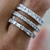 Baguette and Round Alternating Eternity Band Baguette and Round Alternating Eternity Band