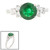 1.5ct Round Cut Center Ring  with .45ct Round Cut stones on the sides. (3 stones on each side) F327-CZ-14K