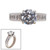 2ct Round Cut Center with 10 Baguette Cut stones of 1ct on the sides (5 stones on each side)   F328-CZ-14K