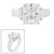 Wide shank 8ct Radiant Cut Center  with 2 Baguette Cut stones on the sides 30PTS.   F356-CZ-14K