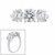 3 STONE RING - 3.8CT TDW F411-CZ-14K