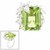 Peridot Emerald-Cut Ring with Partial Pear Border (16 TCW) Peridot Emerald-Cut Ring with Partial Pear Border (16 TCW)
