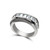 Eternity Band ring with 13 Baguette Cut stones of 1.5 Total Carat Weight. Size: 4x2.5mm