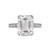 Emerald Center with Hidden Halo & Micropave Setting Ring