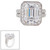 8CT EMERALD CUT W/ DOUBLE SHANK MIRCO-PAVE F802-CZ-14K