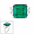 18CT(15MM) SQ EMER. CUT W/ TRAP SIDES F880-EM-CZ-14K