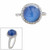 Cabochon Sapphire Round Stone in a Micro-pave Setting