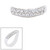 Wave ring with Pave set of 19 Round Cut stones (.95ct) RF386-CZ-14K