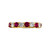 Round Ruby Eternity Band