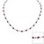 NECKLACE RD. W MARQ.CZ - NMR/RUBY/CZ