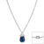 Sapphire Briolette Drop on DBY Chain Sapphire Briolette Drop on DBY Chain