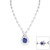 Sapphire Tear-Drop Pave Necklace Sapphire Tear-Drop Pave Necklace