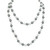 36" White and Grey Pearl Necklace