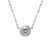 1CT BEZEL SET PENDANT WITH PAVE - PF571/CZ