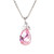 Pink Briolette Drop Necklace Pink Briolette Drop Necklace