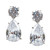 Round Top with Pear Drop Earrings (13TCW) Round Top with Pear Drop Earrings (13TCW)