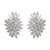 EARRING 2 CROSSD RWS RDS W/MARQ  - 17312E/CZ