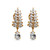 Fern Marquise Cluster Earrings (9x6mm pear drops)