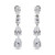 EARRING 3 PS 1 MARQ IN LINE DROP SMALL - CJ92SM/CZ
