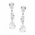 EARRING 3 PS IN LINE SMALL - CJ92W/CZ