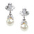 Pearl and Pear Drop Earrings (7.3 TCW) Pearl and Pear Drop Earrings (7.3 TCW)
