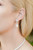 Pearl Drop Earrings with Cluster Marquise Top (4 TCW)