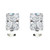 Radiant Cut Studs with Omega Back (3 TCW) Radiant Cut Studs with Omega Back (3 TCW)