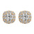 Square-Cut Halo Earrings (11.8 TCW)