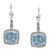 Aquamarine Cushion-Cut with Halo Drop Earrings (11.5 TCW) Aquamarine Cushion-Cut with Halo Drop Earrings (11.5 TCW)