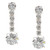 ROUND 6 STONE 4CT DROP EARR - EF920/CZ