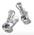 ROUND 6 STONE 4CT DROP EARR - EF920/CZ