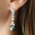 5 ROUND STONES W/TWO PEAR&PEARL DROP - EF919/PRL/CZ