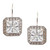 SQUARE CENTER WITH PAVE ON WIRE - EF897/CZ
