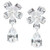Large Flower Cluster with Pear Drop Earrings (38 TCW) Large Flower Cluster with Pear Drop Earrings (38 TCW)