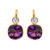 Amethyst Cushion Drop with Bezel (11 TCW)